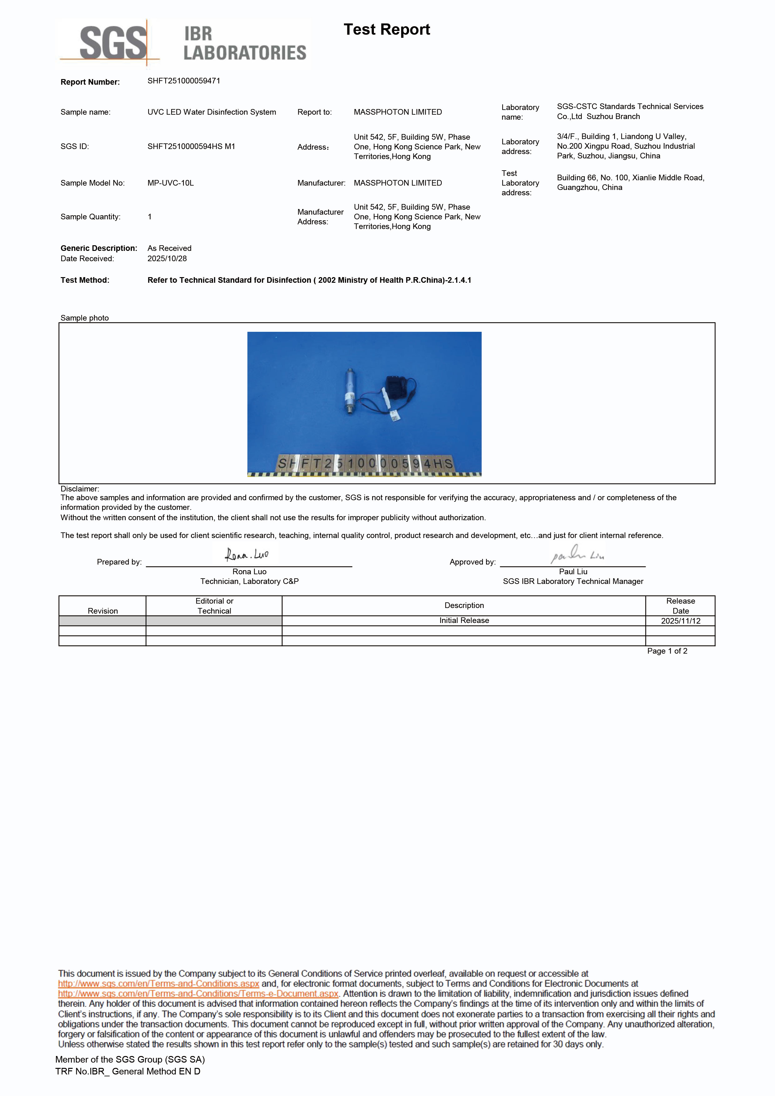 Legionella-pneumophila---SGS-test-report Legionella-pneumophila---SGS-test-report