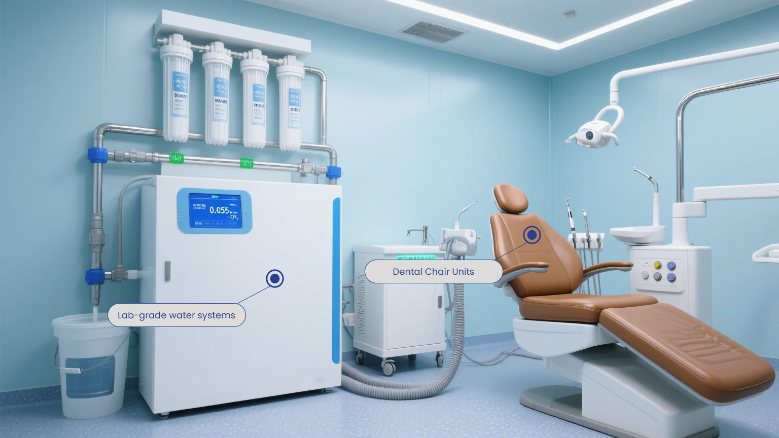 Medical UV Water Treatment Applications – 99.999% Sterilization UV water treatment applications in medical ultrapure water systems ensuring 99.999% sterilization