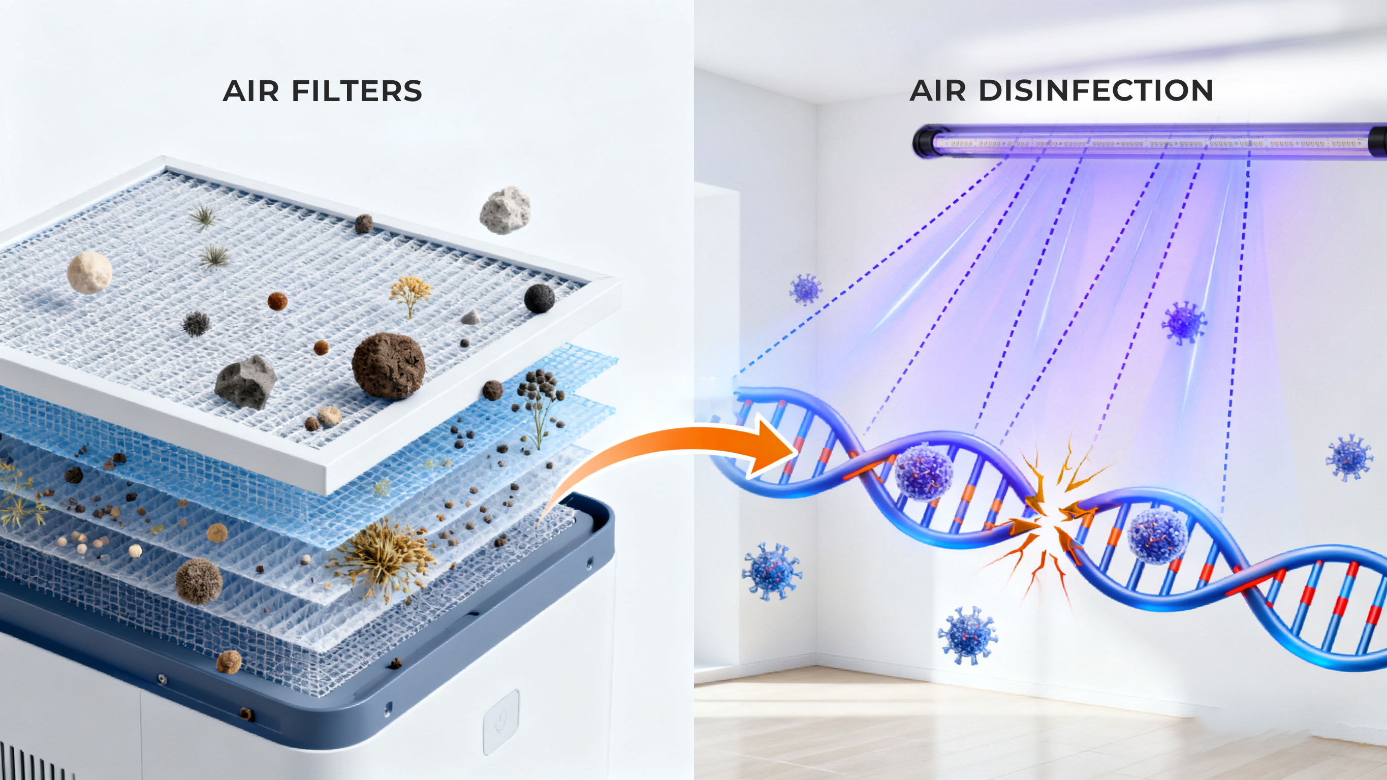 Air Disinfection vs. Air Filtration