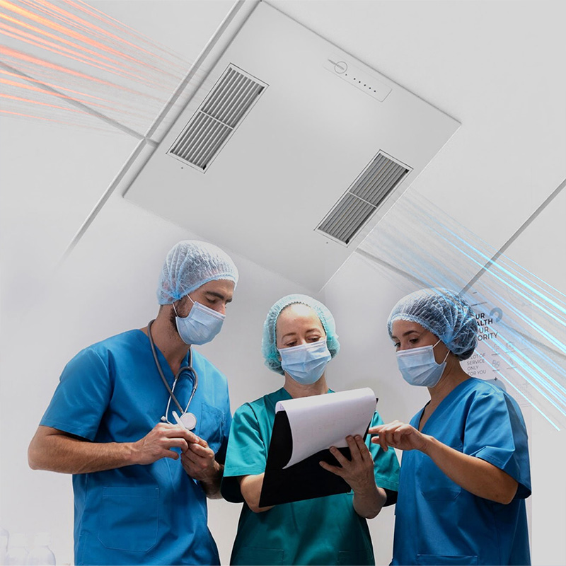 Q6060 Series of Medical-Grade Ceiling-Mounted Air Disinfectors Q6060B (Basic Version)