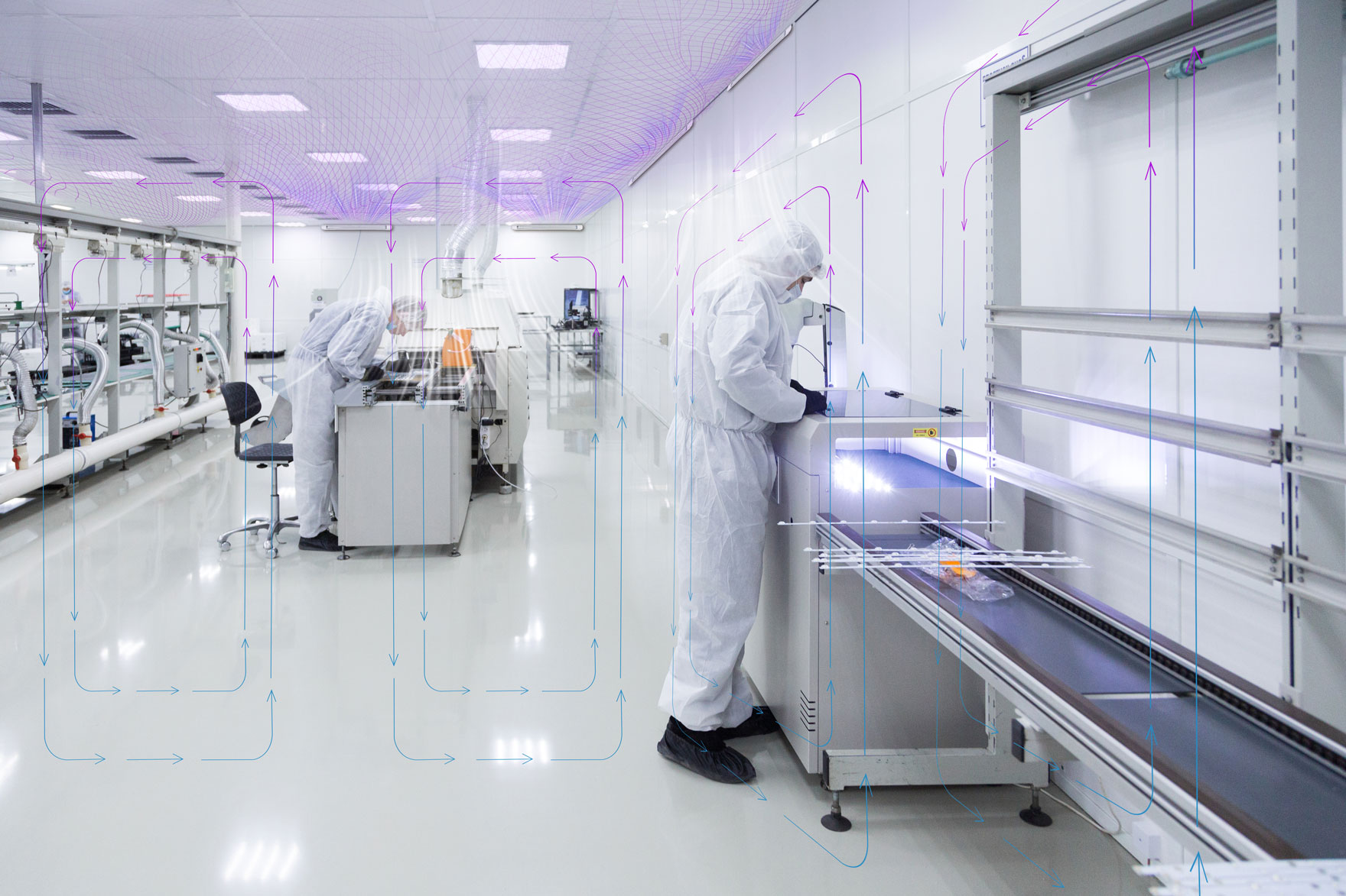 Upper-room ultraviolet germicidal irradiation