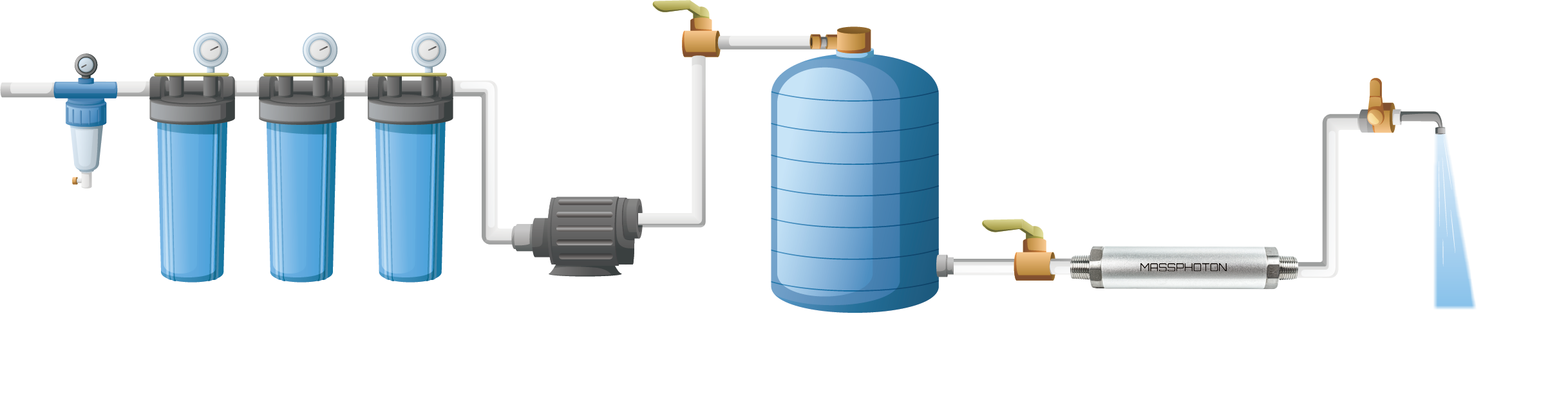 UVC LED sterilization path in vending machine