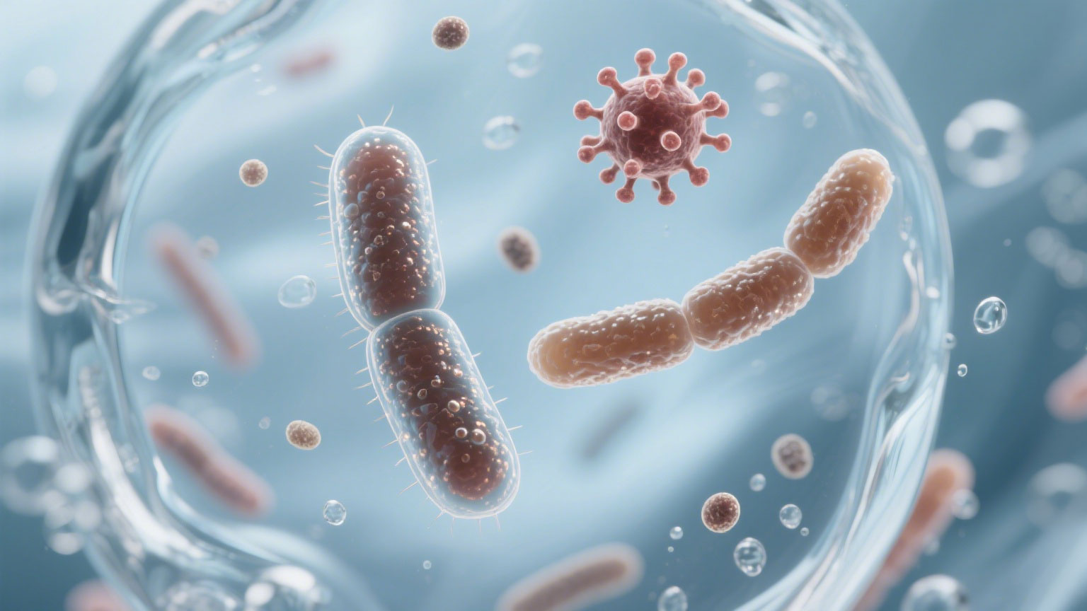 UV-C light eliminating waterborne pathogens like Pseudomonas in endoscope rinse water