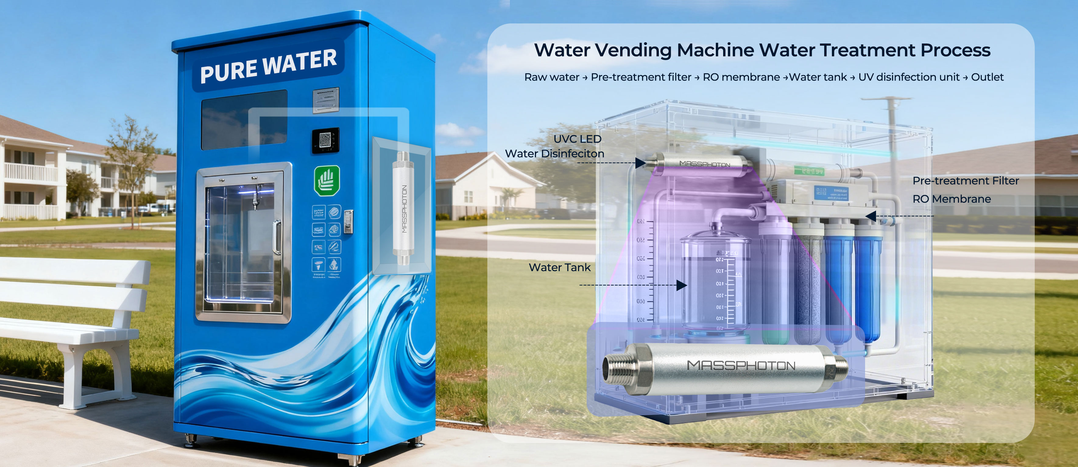 UVC LED in Water Vending Machines