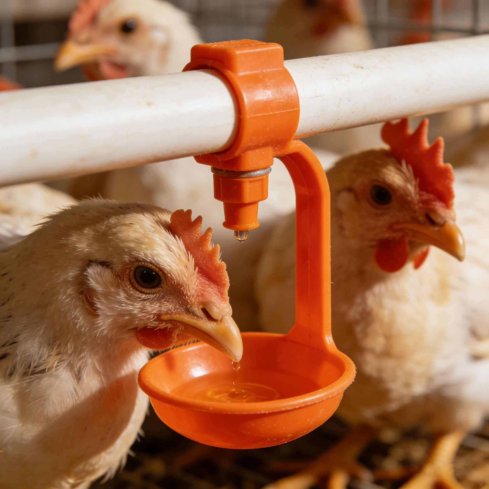 生成家禽养殖喝水图片