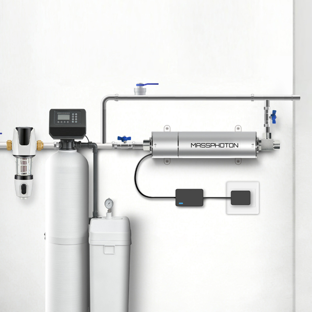 12 GPM UVC LED Water Disinfection system whole-house water puriﬁcation MP-UVC-48LC